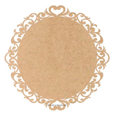 Base Redonda Mdf Cru - Sousplat