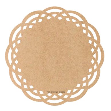 Base Redonda Mdf Cru - Sousplat