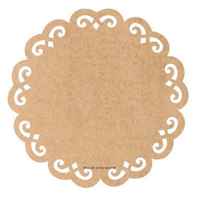 Base Redonda Mdf Cru - Sousplat