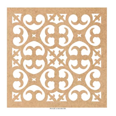 Placa Base Mdf Cru Vazado