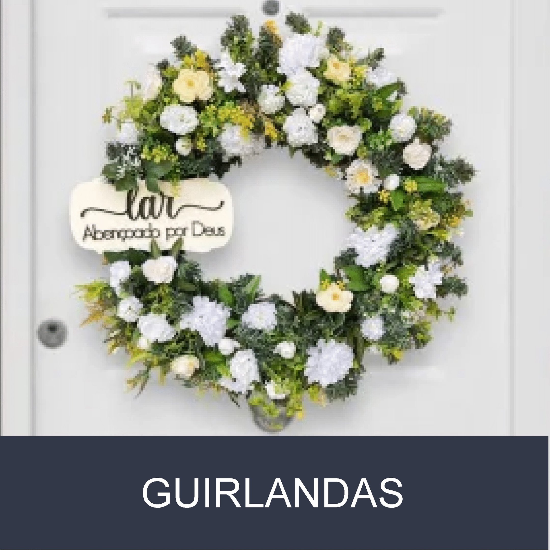 guirlanda decorativa porta de entrada